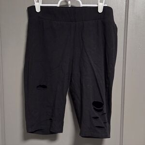 Torrid Bike Shorts Distressed Size 2